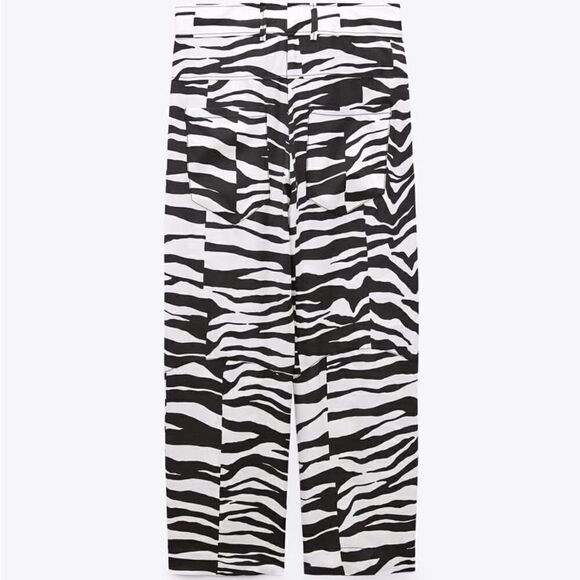 Zara Studio Limited Collection Zebra Print Pants New - Picture 12 of 16